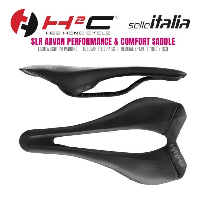 SELLE ITALIA SLR ADVAN PERFORMANCE & COMFORT SADDLE